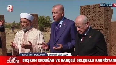 Başkan Erdoğan ve MHP lideri Bahçeli’den kabristan ziyareti