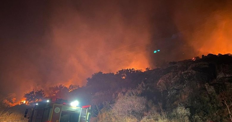 Bodrum’da makilik yangını