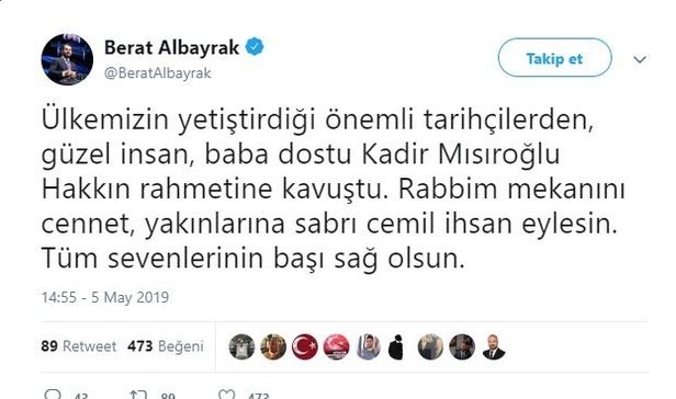 Kadir Mısıroğlu vefat etti