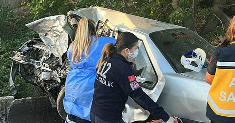 İki otomobilin çarpıştığı kazada 1 sürücü öldü, alkollü diğer sürücü yaralı