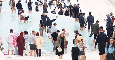 Pamukkale’ye ziyaretçi akını