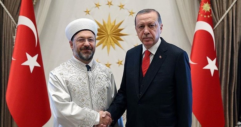 Başkan Erdoğan, Ali Erbaş ile görüştü
