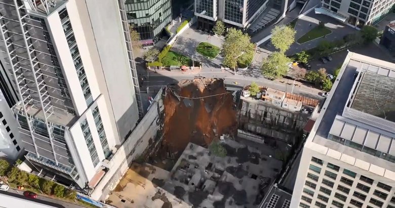 Sarıyer’de facia: Yol çöktü, patlama yaşandı! O anlar kamerada