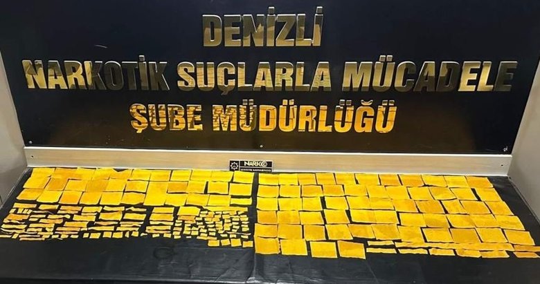 28 bin 582 kullanımlık bonzaiyi lüks aracın döşemesine gizledi