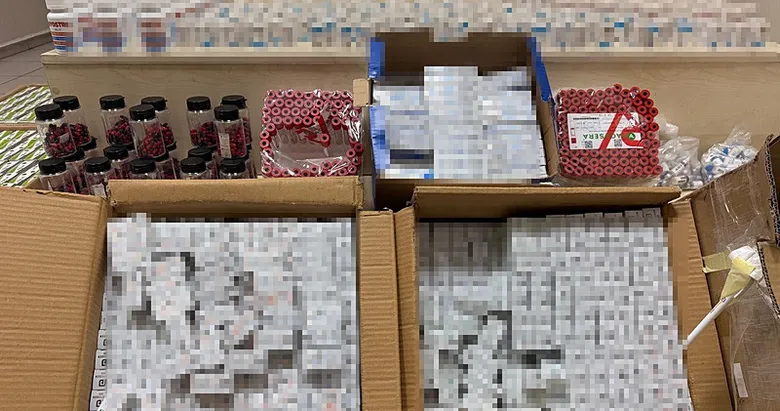 İzmir’de şok operasyon! Milyonluk kaçak kas geliştirme ilacı ele geçirildi