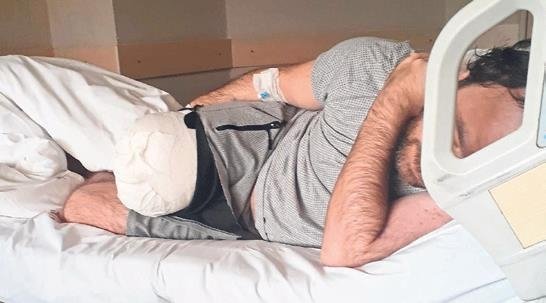 Gençler ölmesin diye bacağını kaybetti