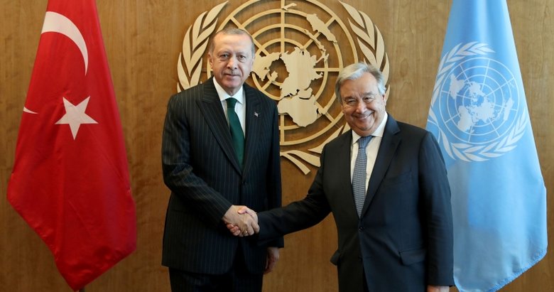 Başkan Erdoğan ile Guterres bir araya geldi