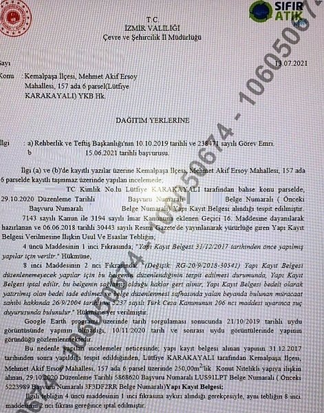 CHP’li başkanın kaçak villasının yapı kayıt belgesi iptal edildi