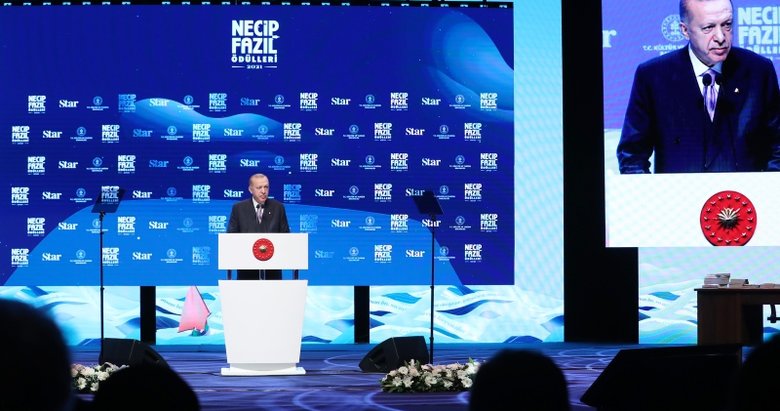 Son dakika: Başkan Erdoğan’dan Necip Fazıl Ödülleri programında önemli mesajlar