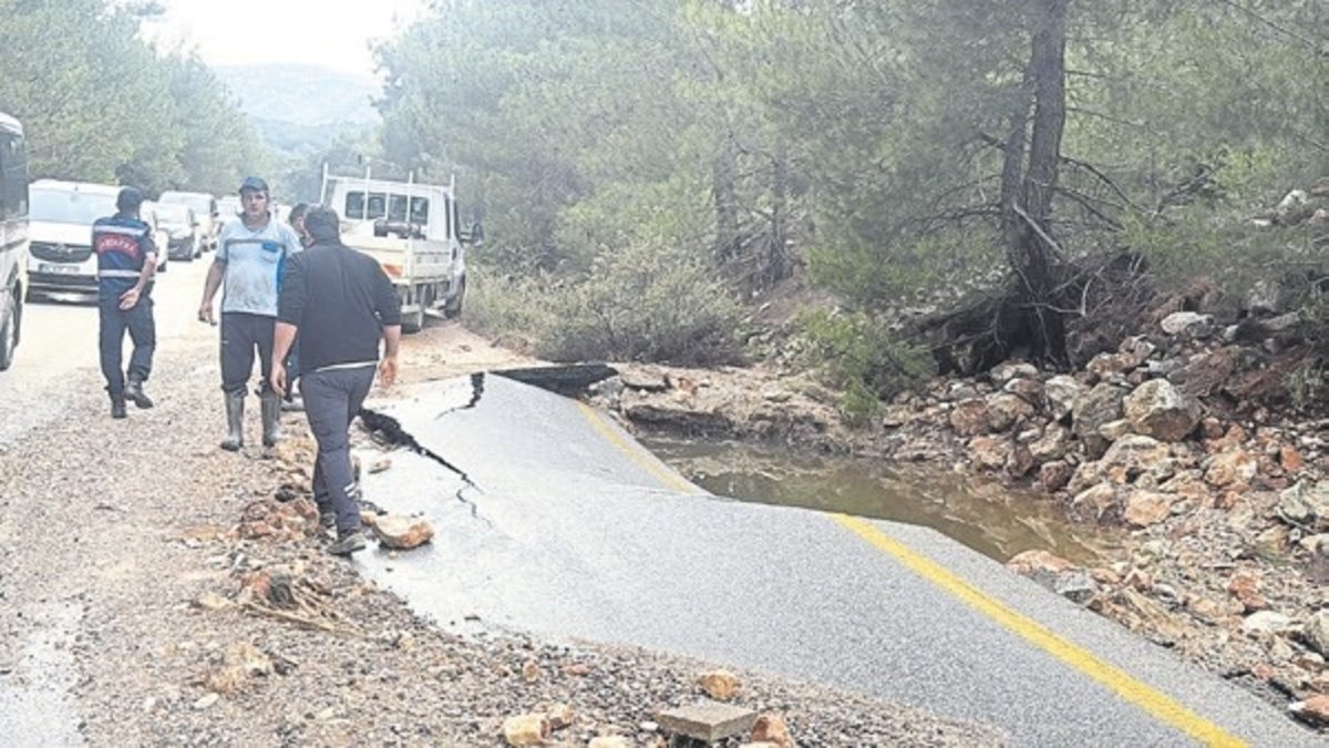 Bodrum’da ana isale hattı patladı