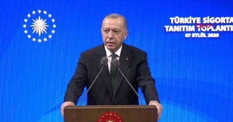 Başkan Erdoğan’dan Türkiye Sigorta Tanıtım Töreni’nde önemli mesajlar