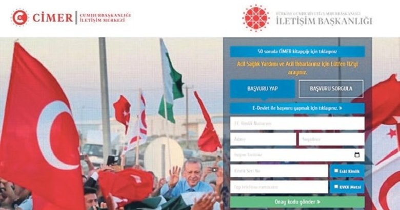 CİMER’e Gazze’ye barış için gitmek istiyorum başvurusu