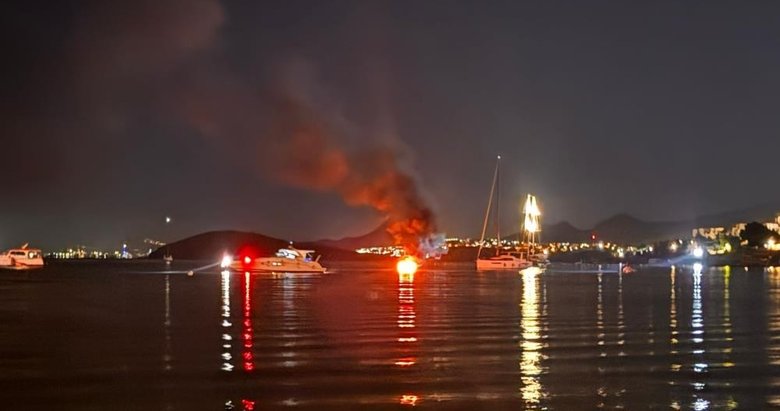 Lastik botta önce patlama sonra yangın