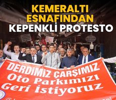 Kemeraltı esnafından kepenkli protesto