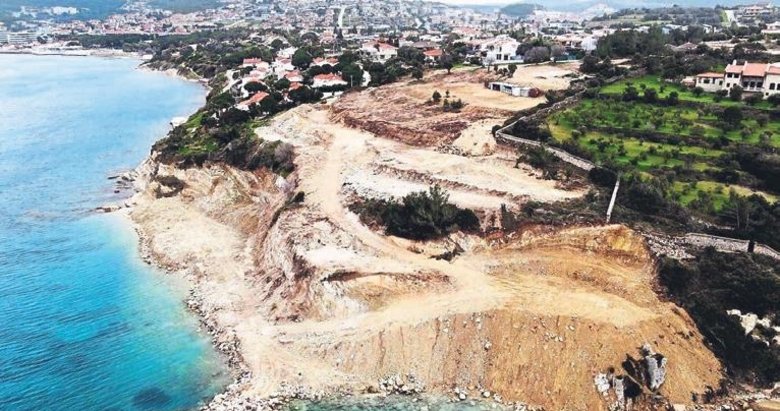 Aya Yorgi Koyu’ndaki kaçak inşaat durduruldu