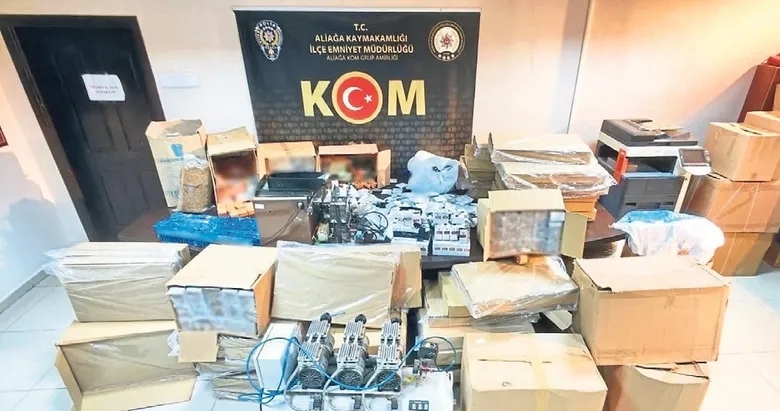 İzmir’de 5 milyon liralık dev kaçakçılık operasyonu