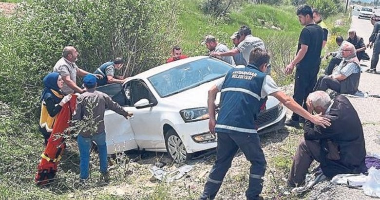 Kütahya’daki kazada 4 kişi ölümden döndü