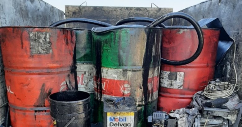 Çanakkale’de 2 bin 520 litre atık yağ ele geçirildi