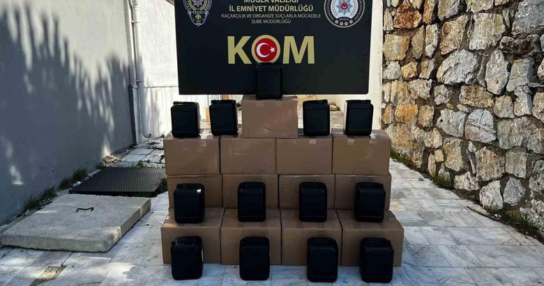 Muğla’da 380 litre kaçak etil alkol ele geçirildi