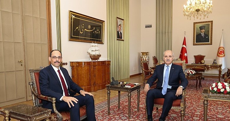 TBMM Başkanı Kurtulmuş, MİT Başkanı Kalın’la görüşme gerçekleştirdi