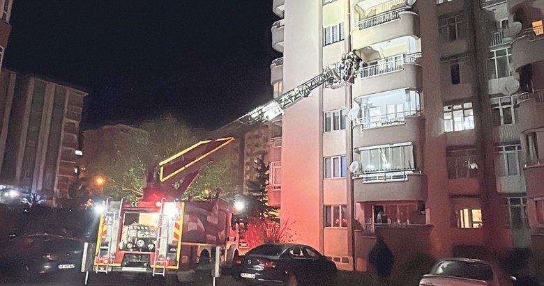 8 katlı apartmanda yangın: 1 ölü