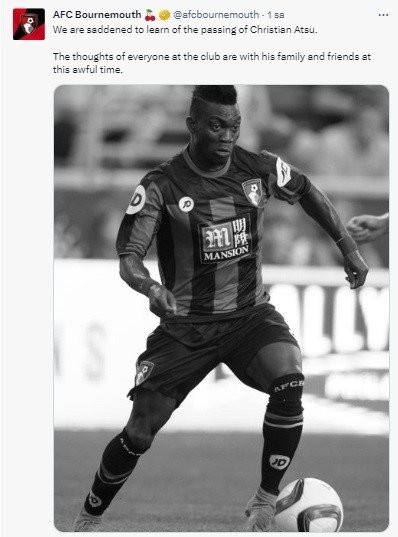 Christian Atsu için taziye mesajları yayımlanıyor