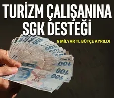 Turizm çalışanına SGK desteği