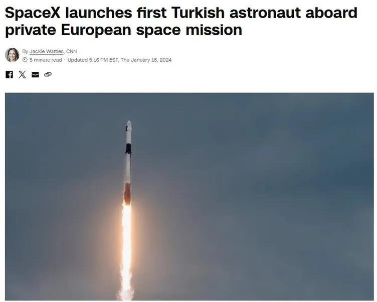 Türk astronot tarihe geçti: Gezeravcı’nın uzay yolculuğu dünya basınında