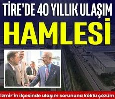 Tire’de 40 yıllık ulaşım hamlesi