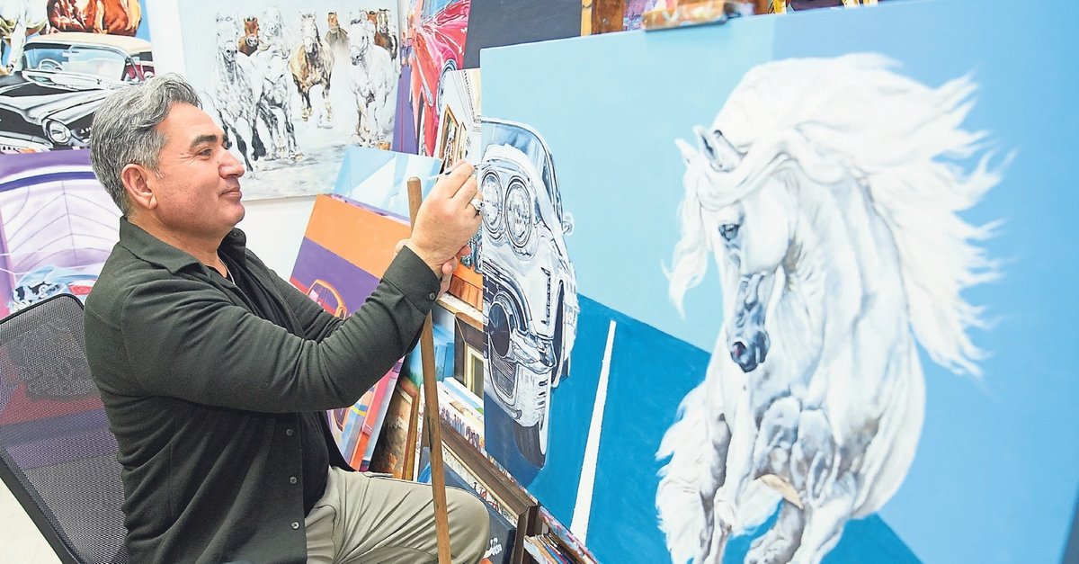 Emekli polisin resim yolculuğu