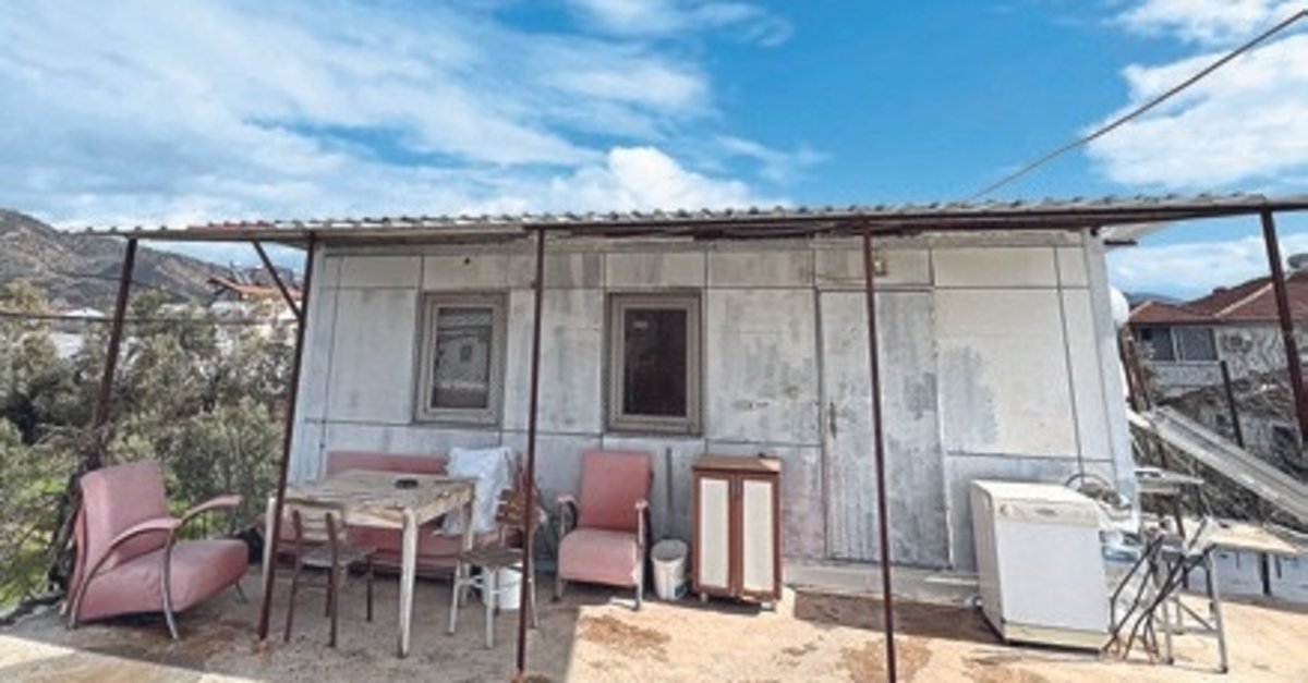 Muhabbet kuşlarına konteynerde bakıyor