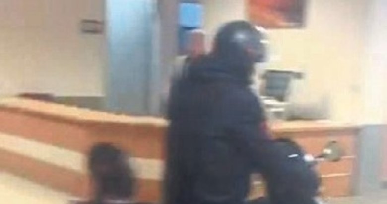 Motosikletle acile daldı