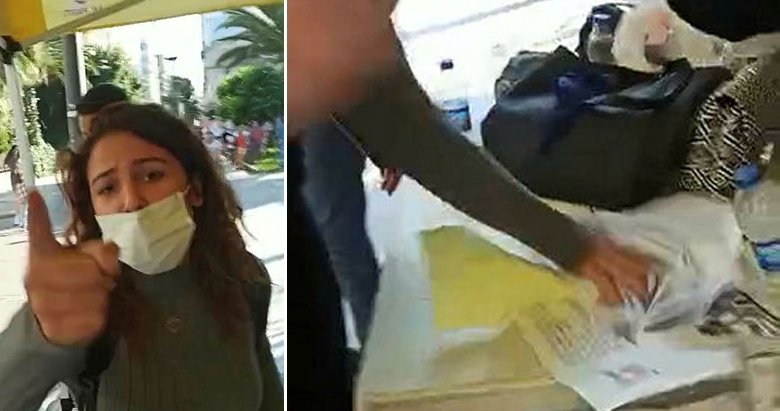 İzmir’de provokasyon! AK Parti standına saldırdılar: ‘Gelin hep birlikte çadırı başlarına yıkalım’
