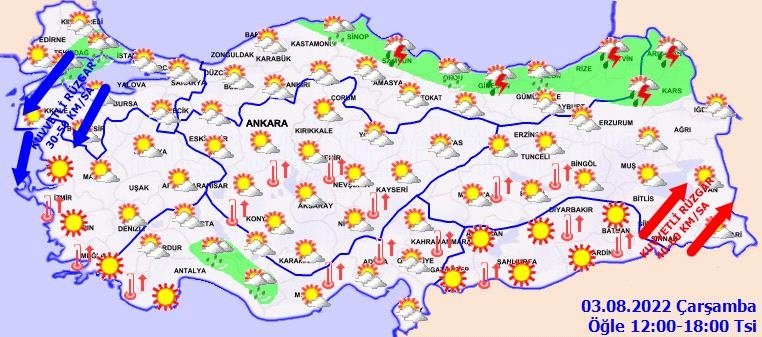 İzmir ve Ege’de bugün hava nasıl olacak? 3 Ağustos hava durumu raporu