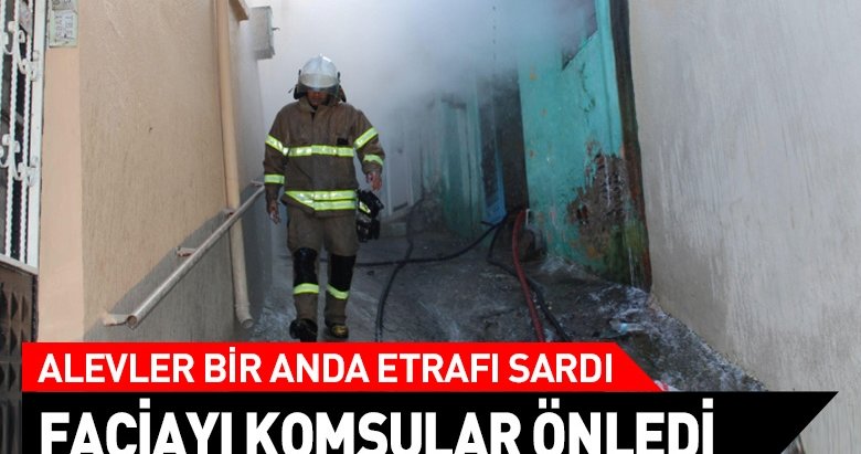 İzmir’de soba yangını