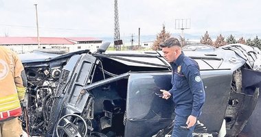 Takla atan otomobilde can pazarı