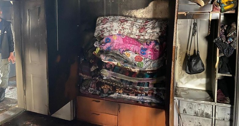 Balıkesir’de yangın: Evi kullanılamaz hale getirdi