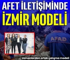 Afet iletişimine İzmir modeli