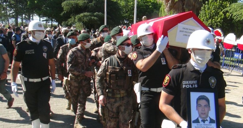 Şehit polis memuru Ercan Yangöz için Muğla’da tören