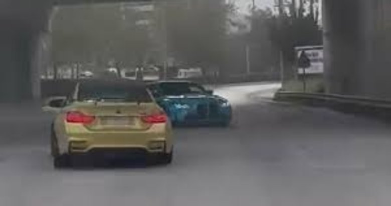 İzmir’de drif atan 2 araç trafikten men edildi