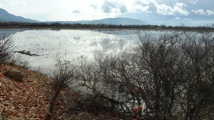 Muğla’da Karabağlar Yaylası yağışlar sonrası göle döndü! Toprak suya doydu