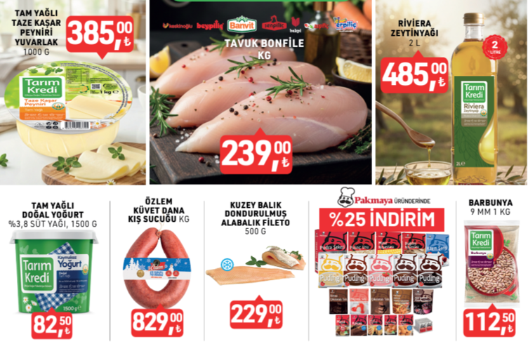 Tarım Kredi Kooperatif Marketlerinde büyük indirim başladı: İşte güncel katalog ürünleri