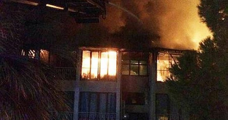 Pamukkale’de otel yangını