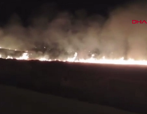 Seferihisar’da korkutan yangın