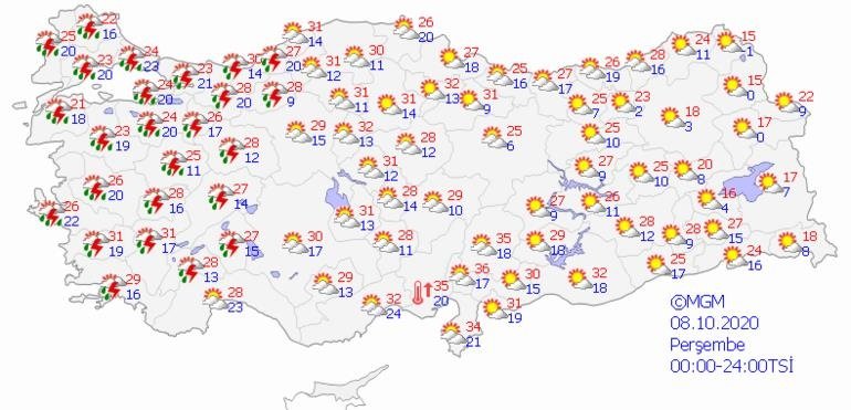 İzmir ve Ege için Meteroloji’den uyarı! Dolu, sağanak yağış ve sel... İşte 8 Ekim İzmir hava durumu
