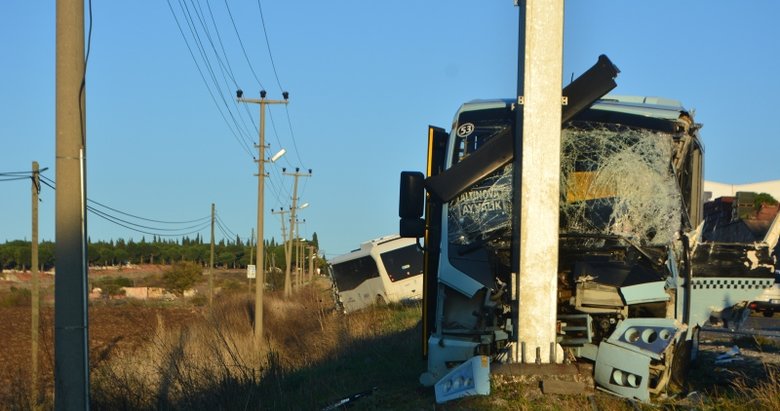 Ayvalık’ta bozuk yol ve güneş kazaya neden oldu