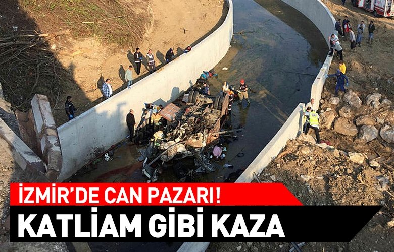 Ä°zmirde feci kaza