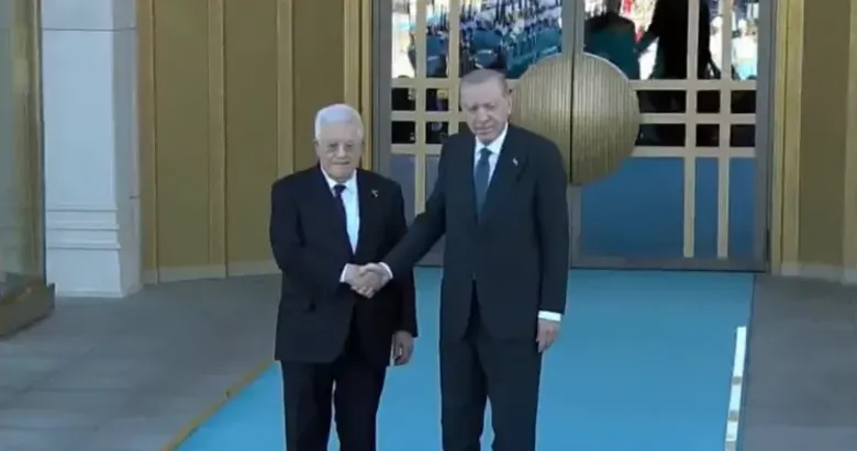 Başkan Erdoğan Beştepe’de Filistin Devlet Başkanı Abbas’ı karşıladı