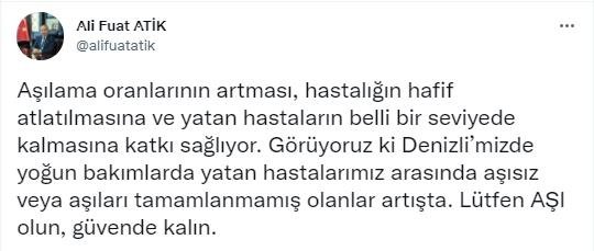 Vaka sayıları artan Denizli ve Manisa’da valilerden aşı ve maske uyarısı