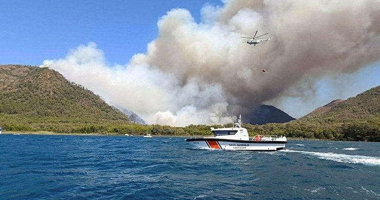 Marmaris’teki yangın 19 saat sonra kontrol altında